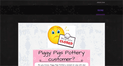 Desktop Screenshot of piggypigspottery.com